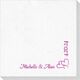 Corner Text with Graphic Double Hearts Deville Napkins Image 3 of 3